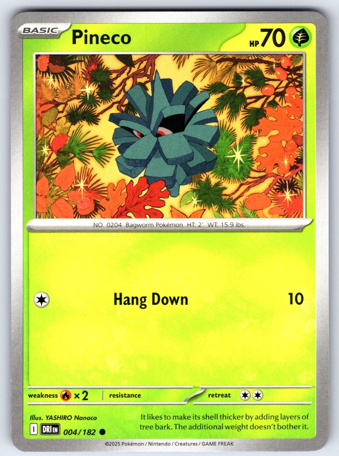 Pineco Common SV10: Destined Rivals 004/182 NM 2025