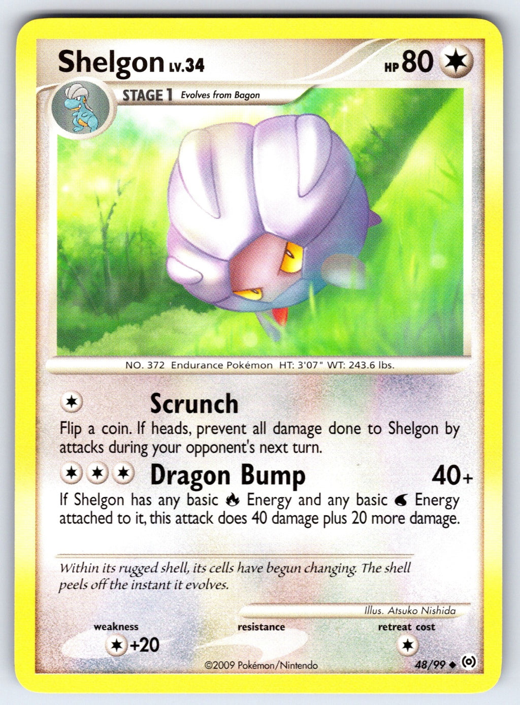 Shelgon Uncommon Arceus 48/99 LP 2009