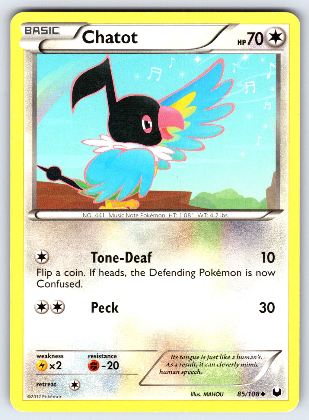 Chatot Uncommon Dark Explorers 85/108 LP 2012