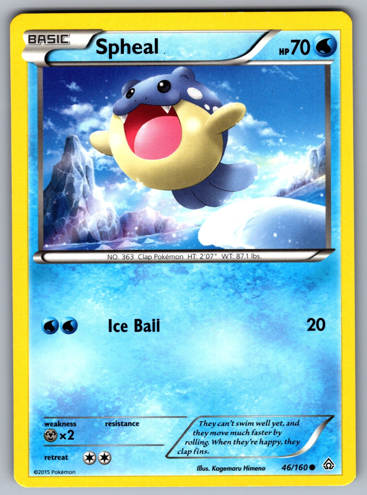 Spheal (46) Common XY - Primal Clash 46/160 LP 2015