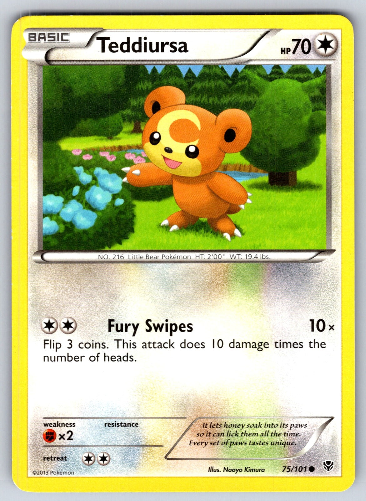 Teddiursa Common Plasma Blast 75/101 LP 2013