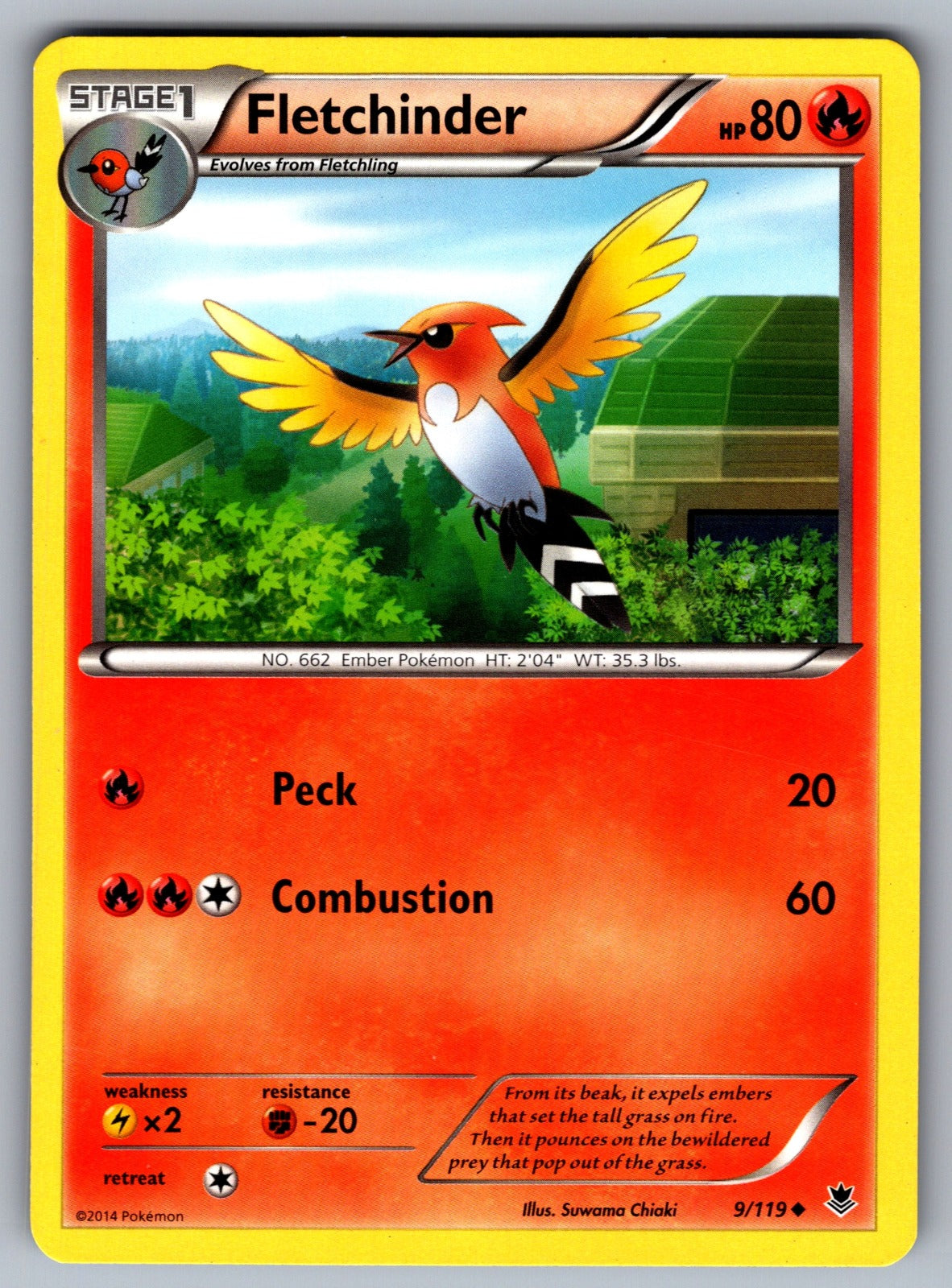 Fletchinder Uncommon XY - Phantom Forces 9/119 LP 2014