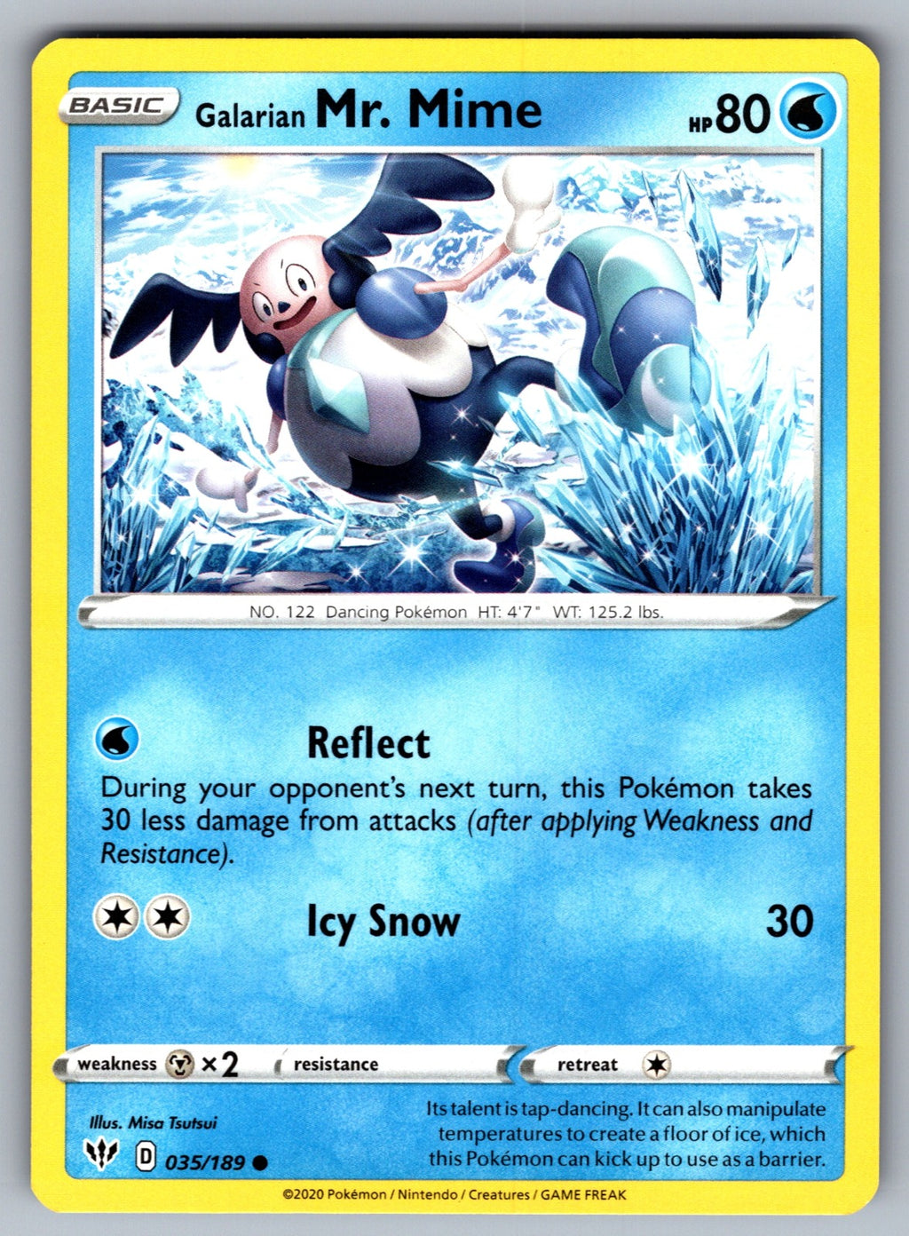 Galarian Mr. Mime Common SWSH03: Darkness Ablaze 035/189 NM 2020