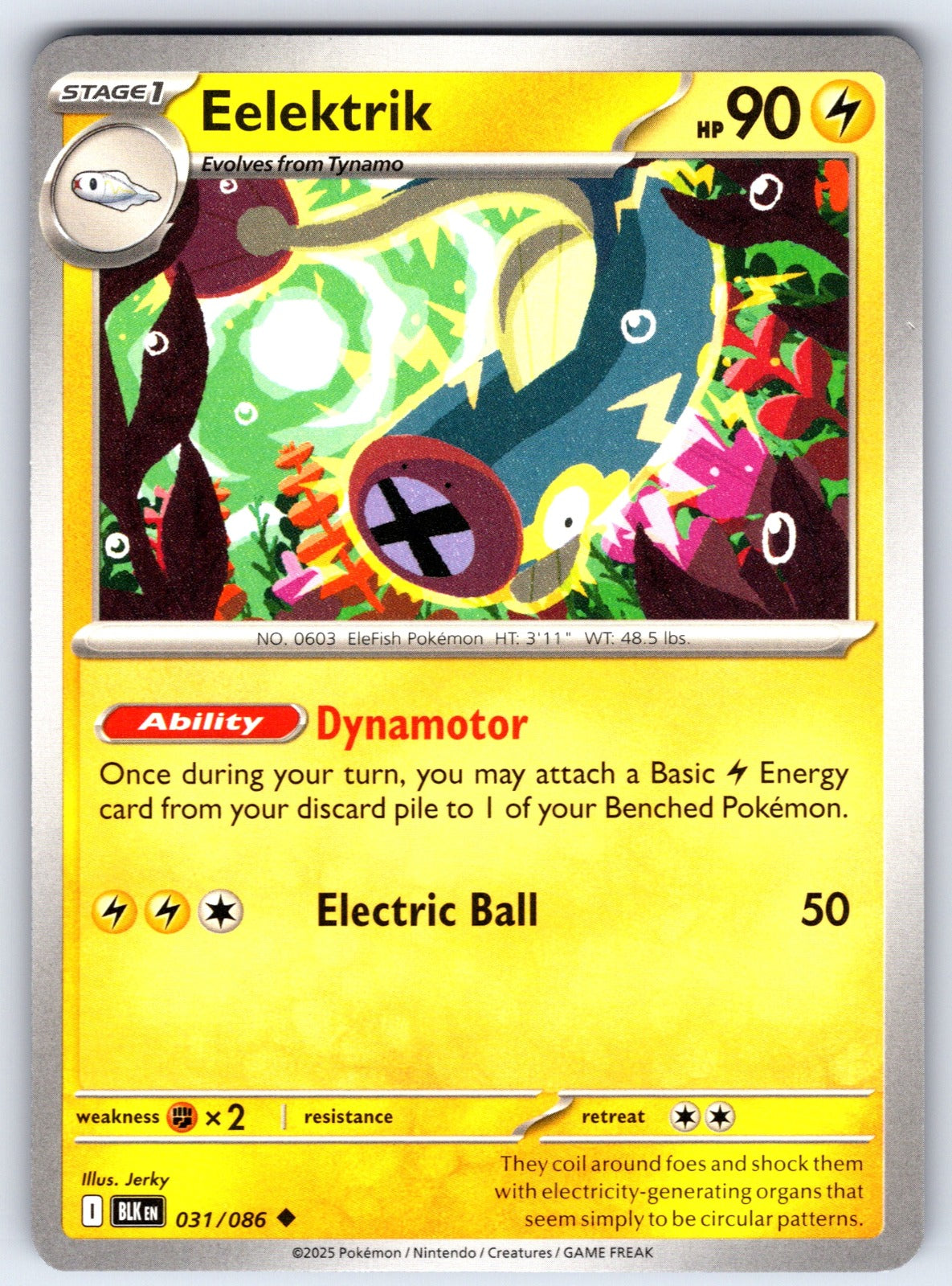 Eelektrik Uncommon SV: Black Bolt 031/086 NM 2025