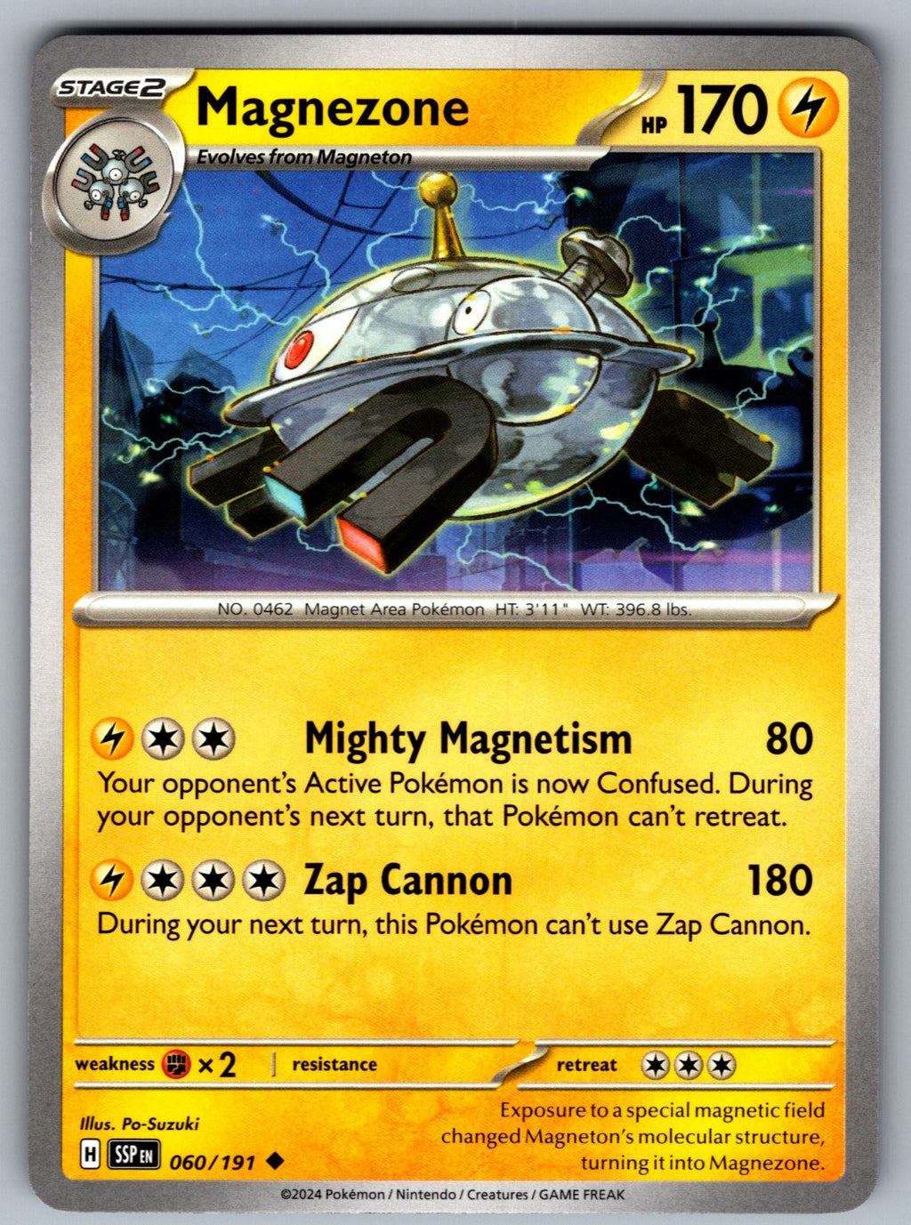 Magnezone Uncommon SV08: Surging Sparks 060/191 NM 2024