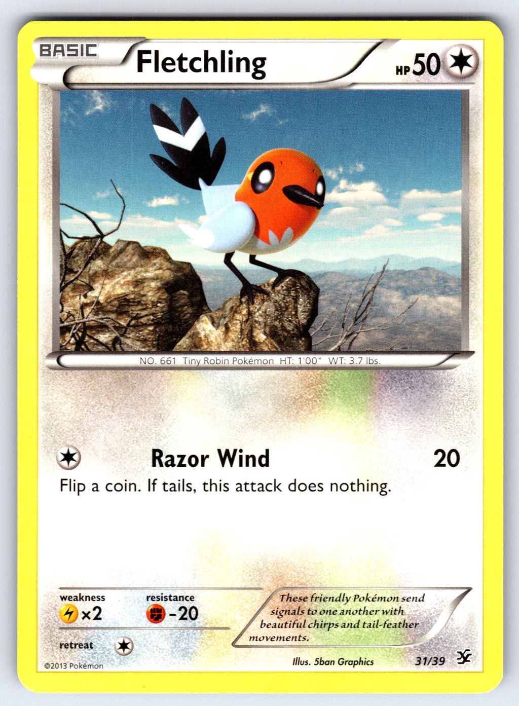 Fletchling Common Kalos Starter Set 31/39 LP 2013