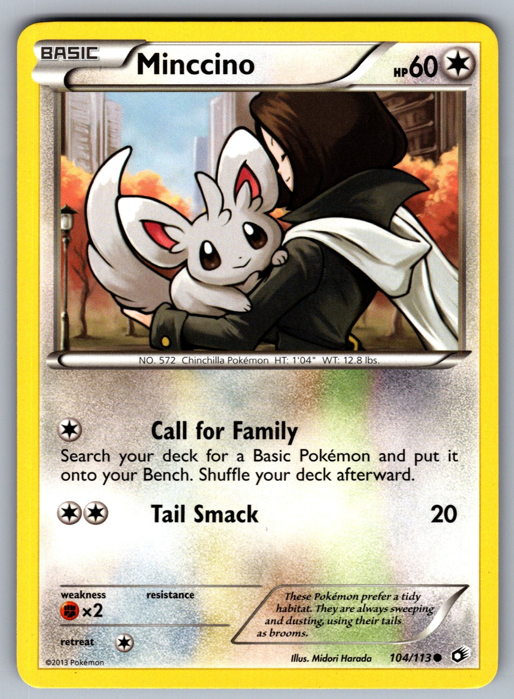 Minccino Common Legendary Treasures 104/113 LP 2013