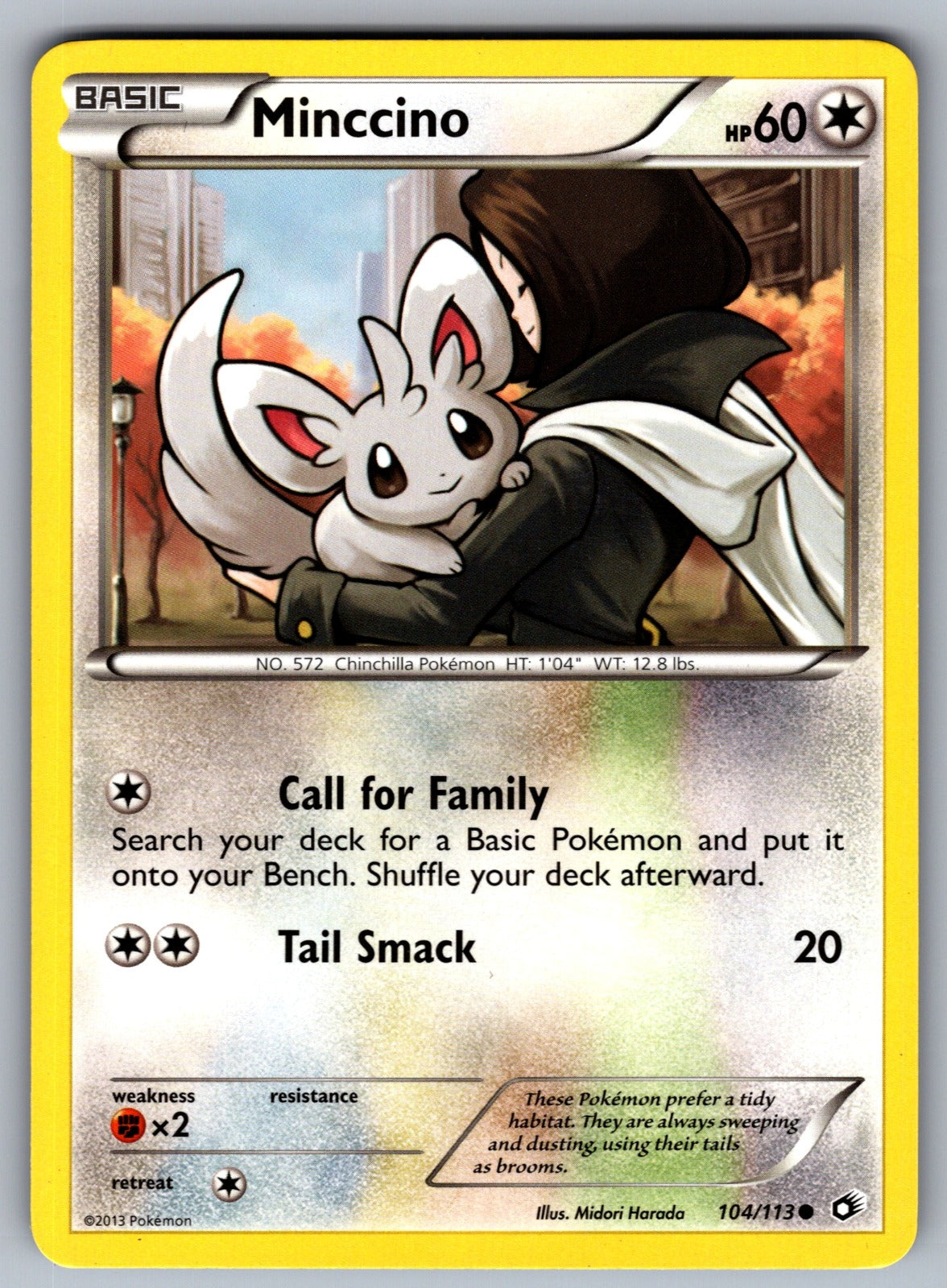 Minccino Common Legendary Treasures 104/113 LP 2013