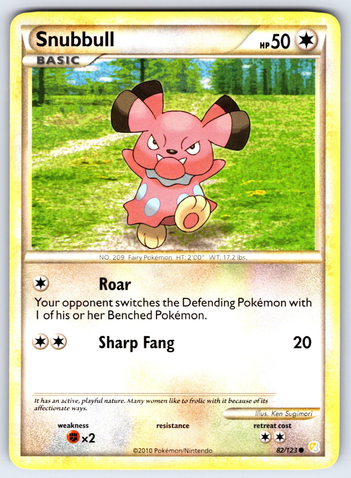 Snubbull Common HeartGold SoulSilver 82/123 LP 2010
