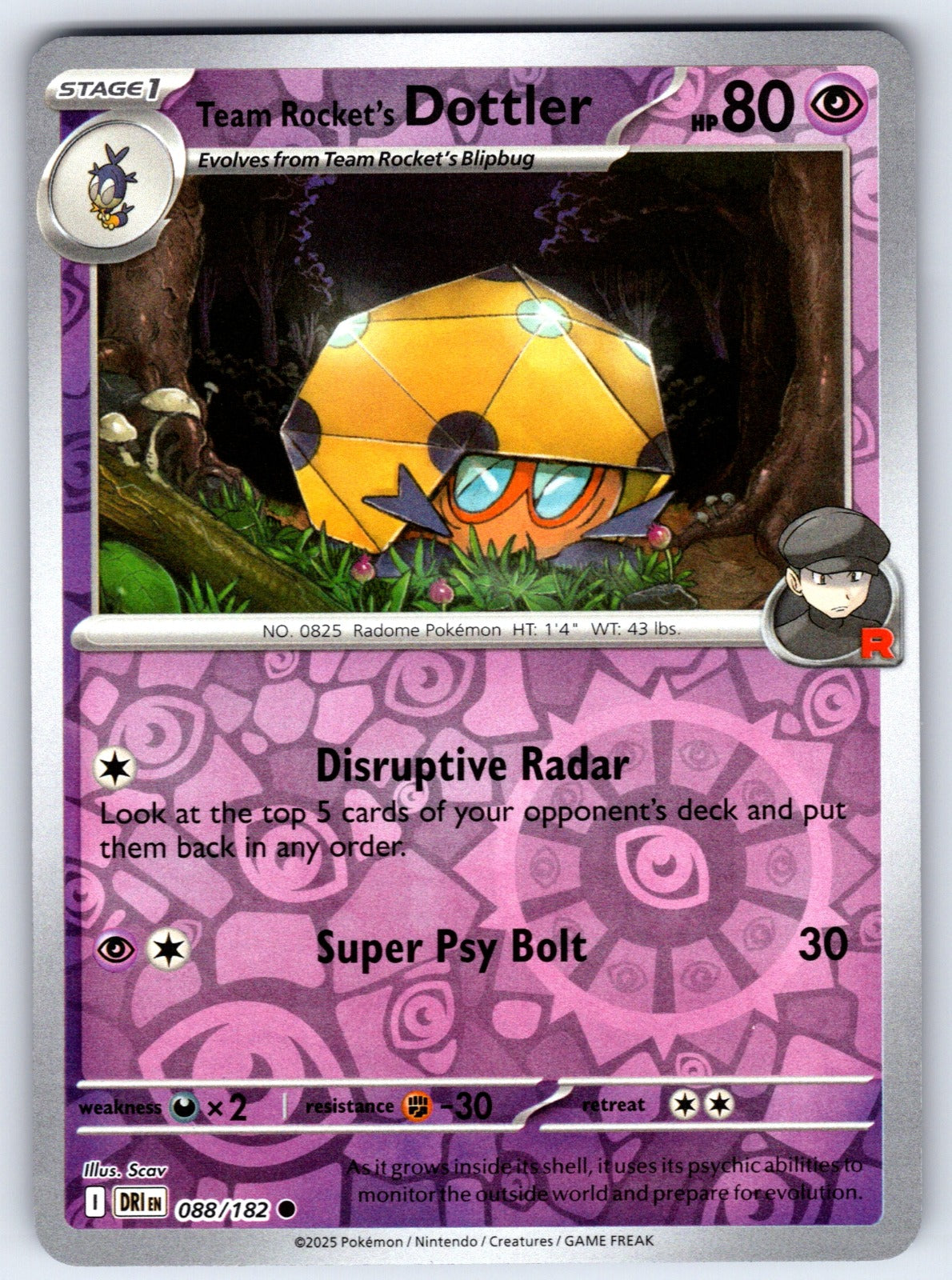 Dottler Reverse Holo Uncommon SWSH05: Battle Styles 064/163 NM 2021