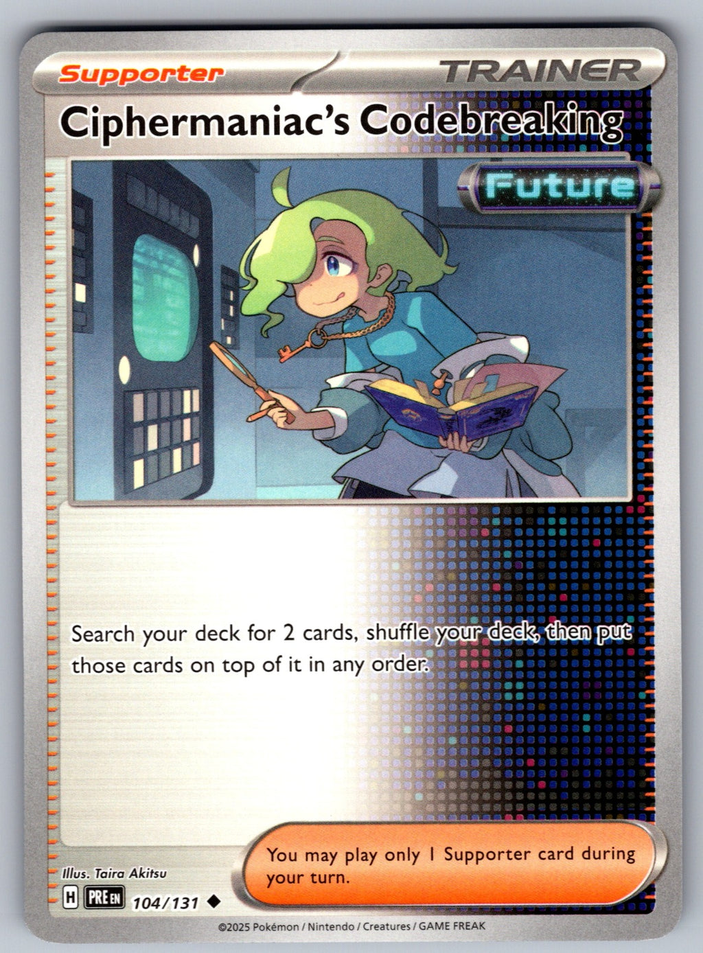 Ciphermaniac's Codebreaking Uncommon SV: Prismatic Evolutions 104/131 NM 2025