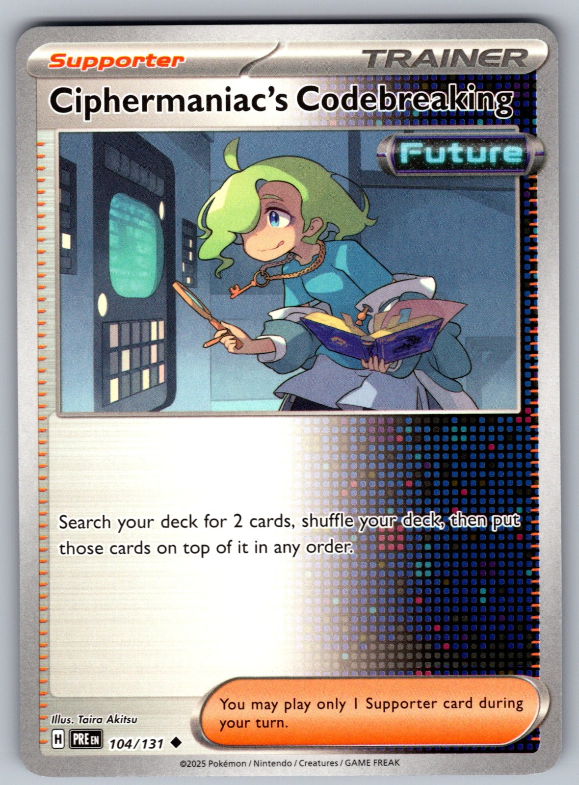 Ciphermaniac's Codebreaking Uncommon SV: Prismatic Evolutions 104/131 NM 2025