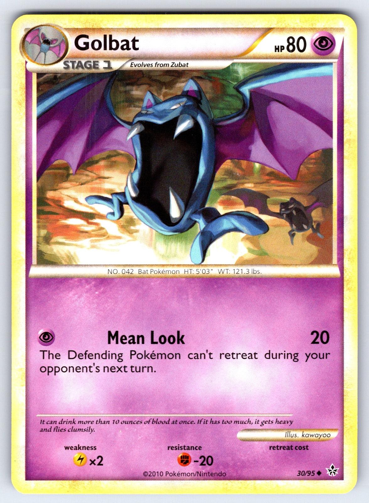 Golbat Uncommon Unleashed 30/95 LP 2010