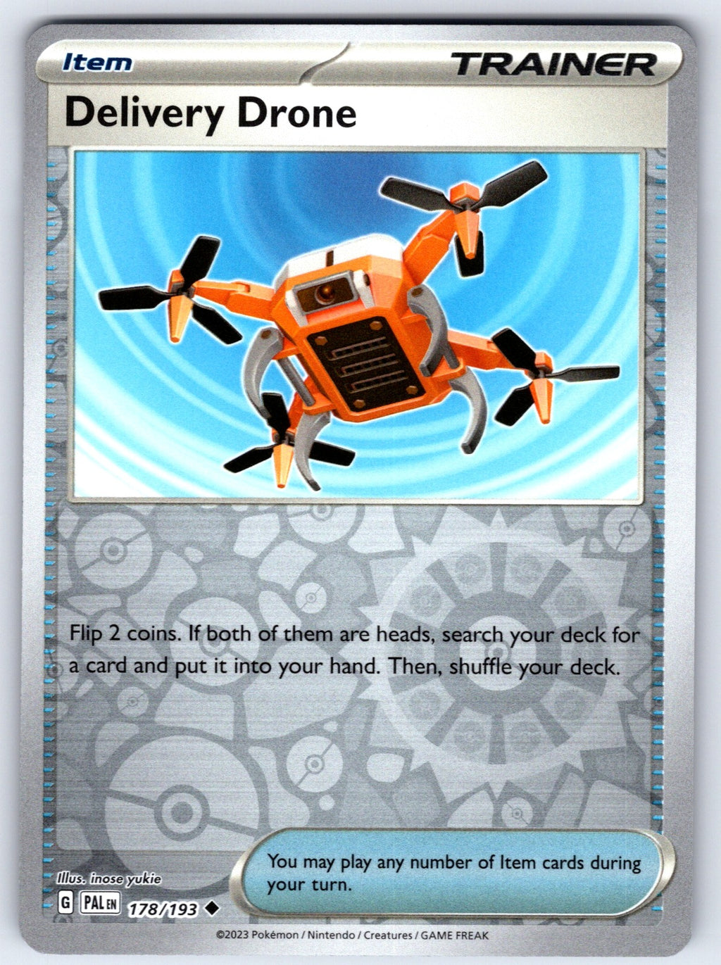 Delivery Drone Reverse Holo Uncommon SV02: Paldea Evolved 178/193 NM 2023