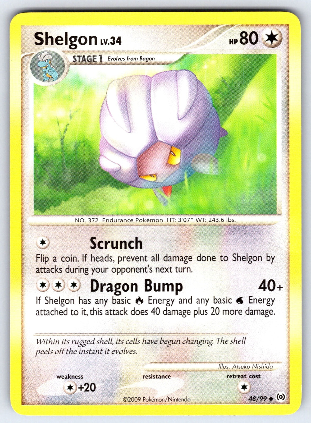 Shelgon Uncommon Arceus 48/99 LP 2009