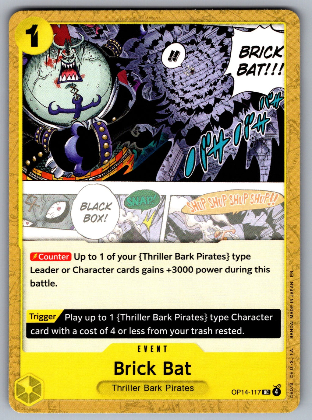 Brick Bat UC The Azure Sea's Seven OP14-117 NM 2026