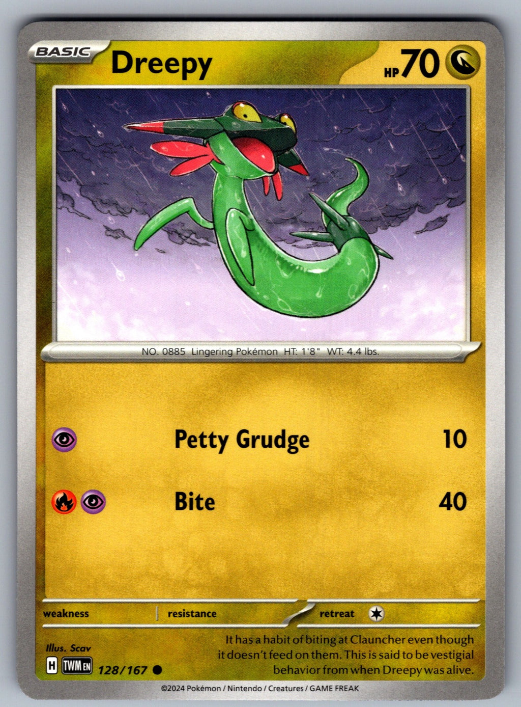 Dreepy Common SV06: Twilight Masquerade 128/167 NM 2024