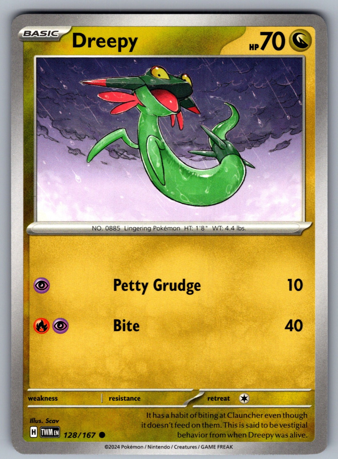 Dreepy Common SV06: Twilight Masquerade 128/167 NM 2024
