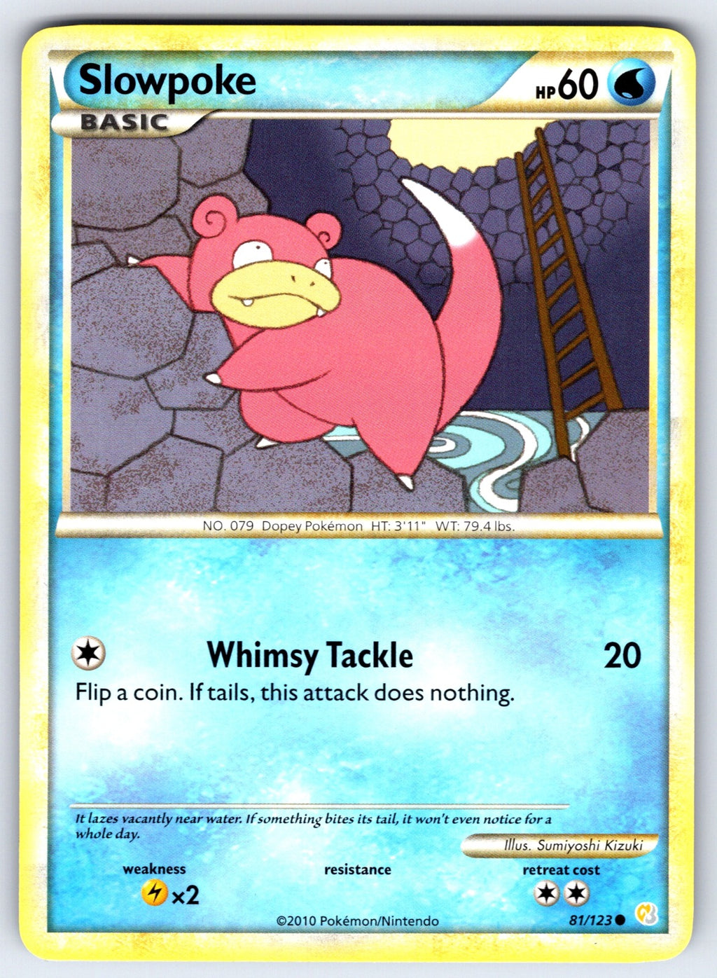 Slowpoke Common HeartGold SoulSilver 81/123 NM 2010