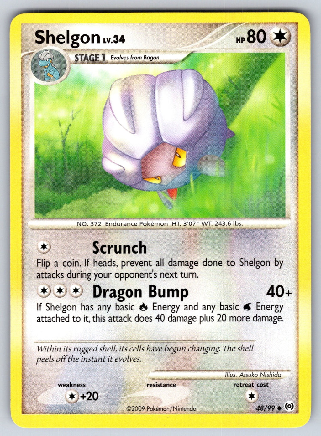 Shelgon Uncommon Arceus 48/99 LP 2009