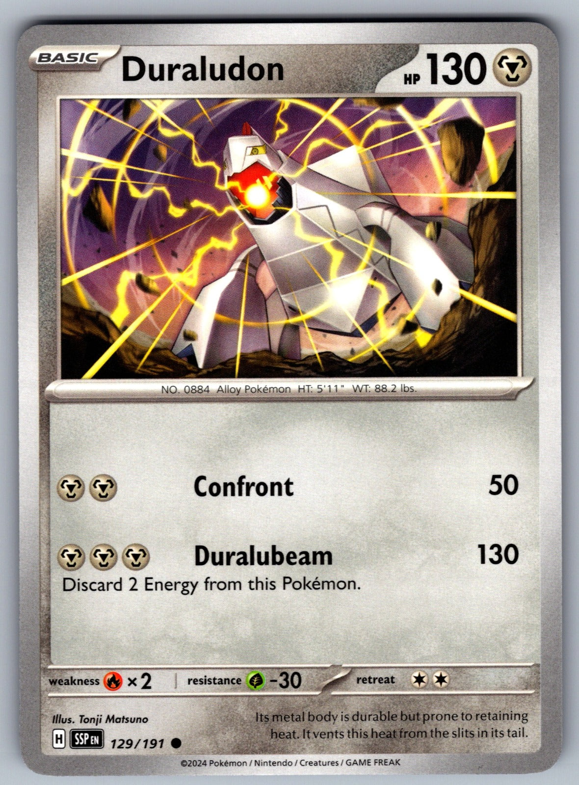Duraludon Common SV08: Surging Sparks 129/191 NM 2024