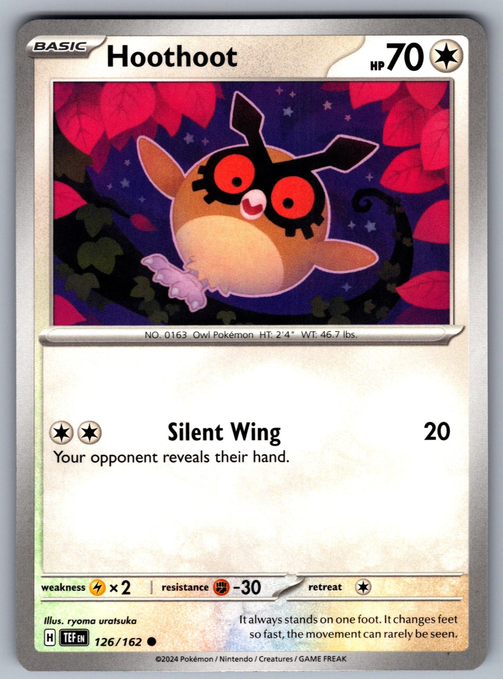 Hoothoot Common SV05: Temporal Forces 126/162 NM 2024