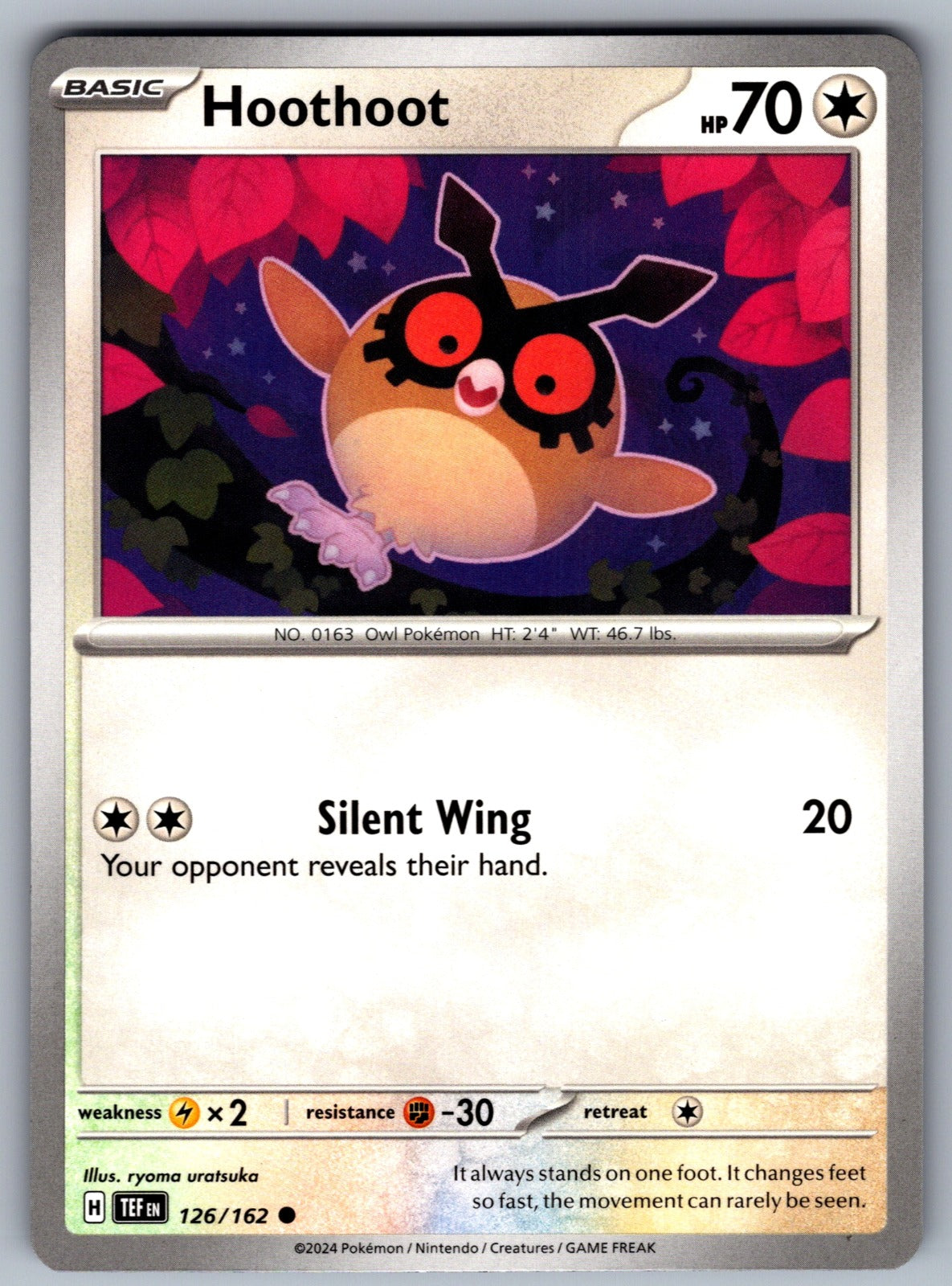 Hoothoot Common SV05: Temporal Forces 126/162 NM 2024