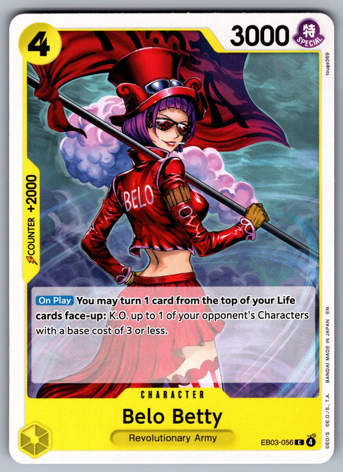 Belo Betty C Extra Booster: One Piece Heroines Edition EB03-056 NM 2026