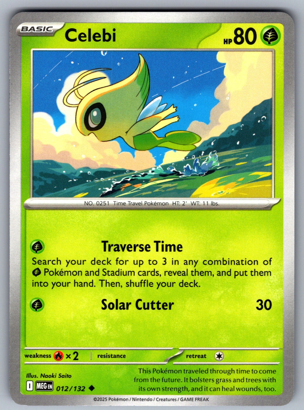 Celebi Uncommon ME01: Mega Evolution 012/132 NM 2025