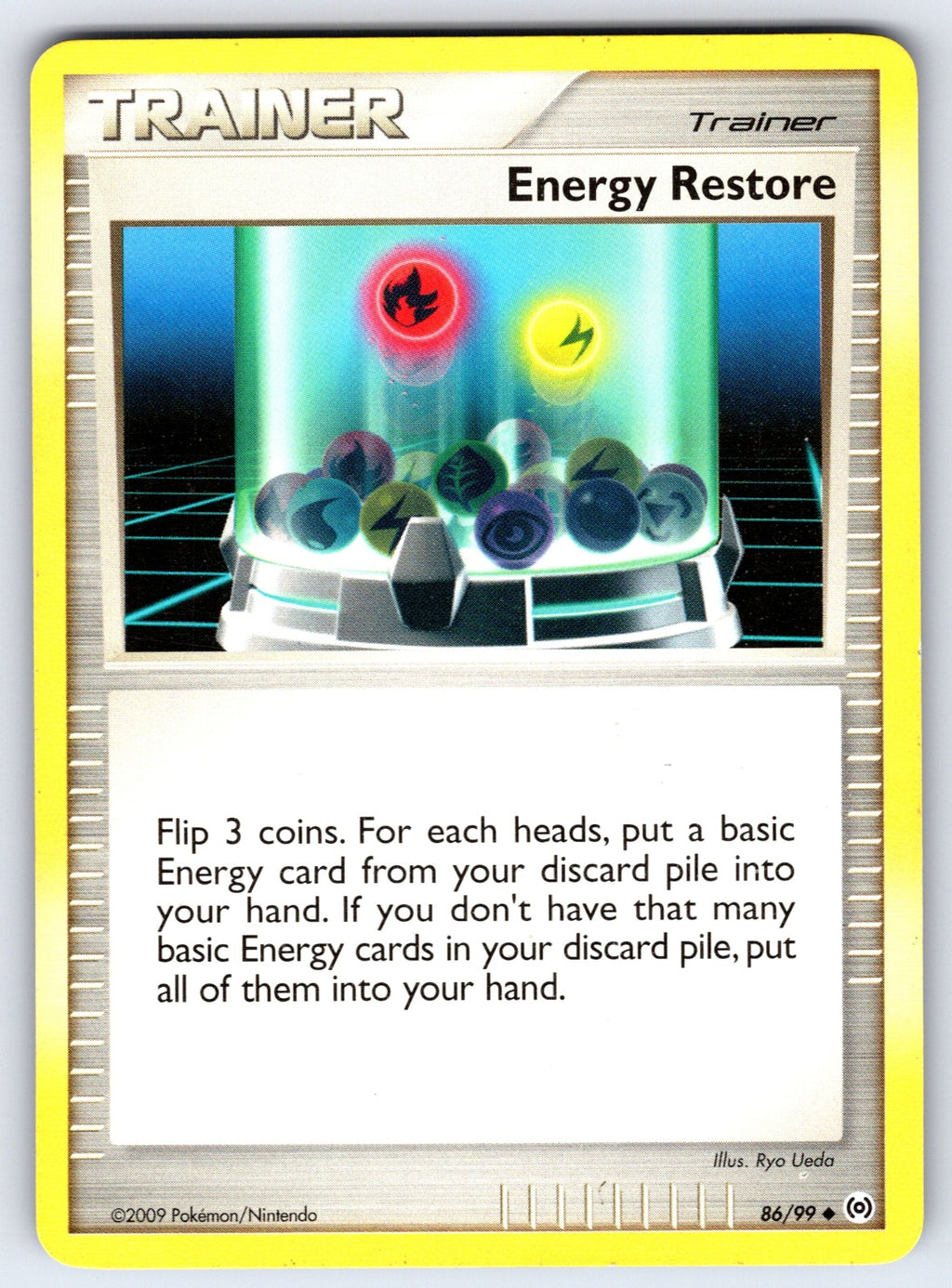 Energy Restore Uncommon Arceus 86/99 LP 2009
