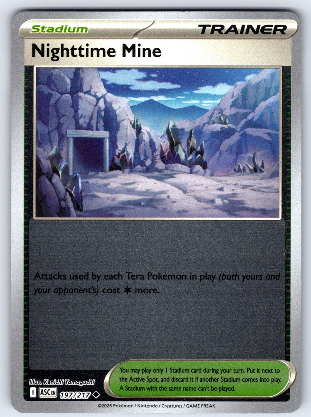 Nighttime Mine Reverse Holo Uncommon ME: Ascended Heroes 197/217 NM 2026
