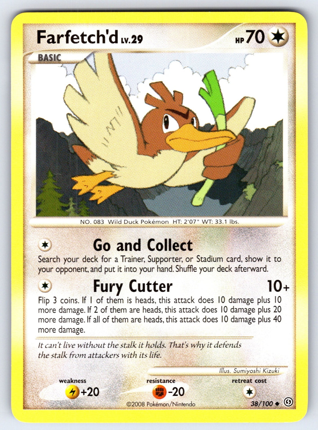 Farfetch'd Uncommon Stormfront 38/100 LP 2008