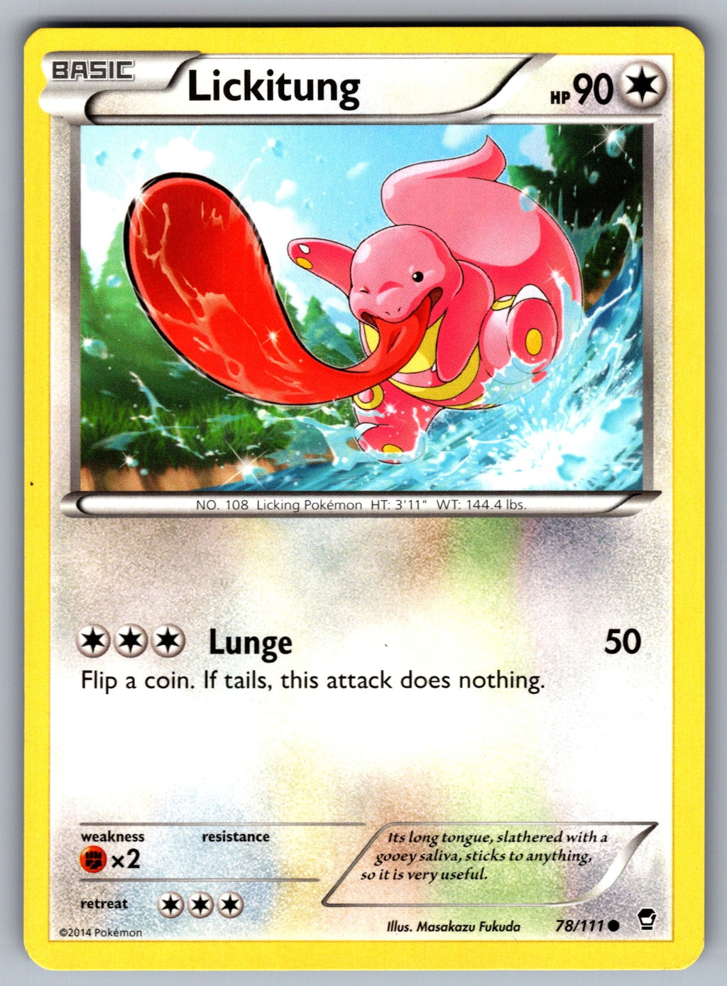 Lickitung Common XY - Furious Fists 78/111 LP 2014