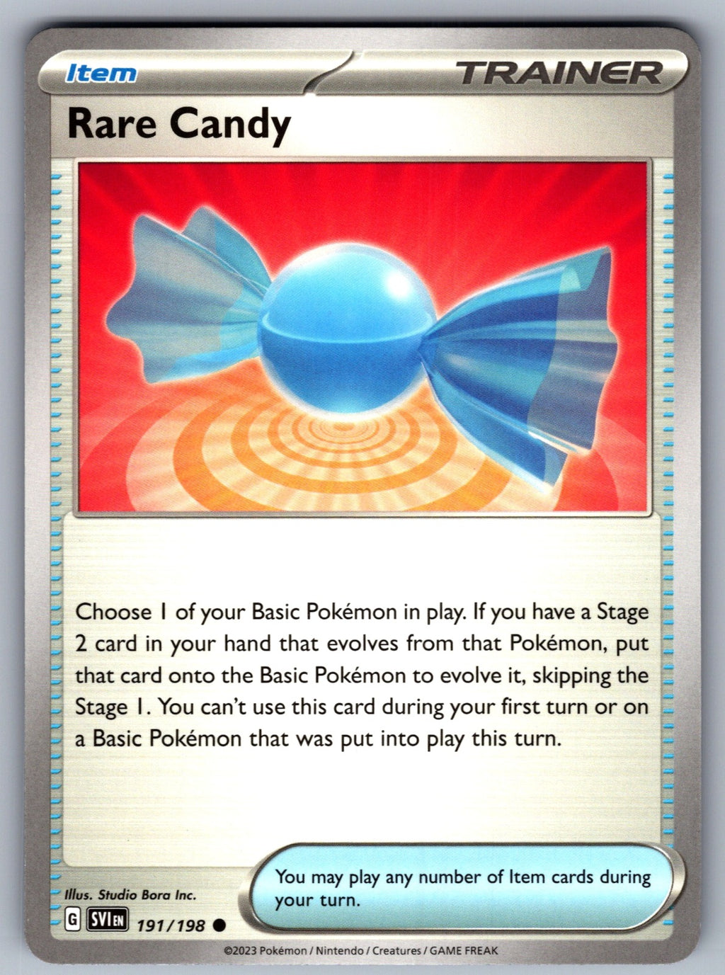 Rare Candy Common SV01: Scarlet & Violet Base Set 191/198 NM 2023
