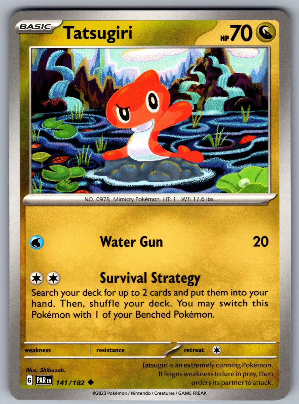 Tatsugiri Uncommon SV04: Paradox Rift 141/182 NM 2023