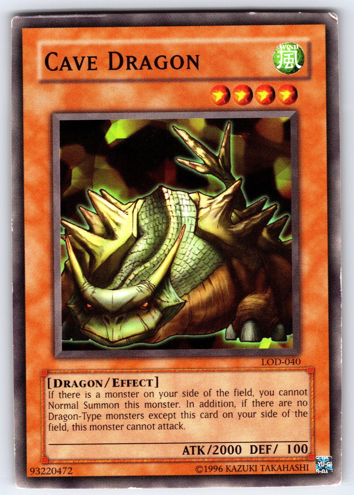 Cave Dragon Unlimited Common Legacy of Darkness (Worldwide English) LOD-EN040 LP