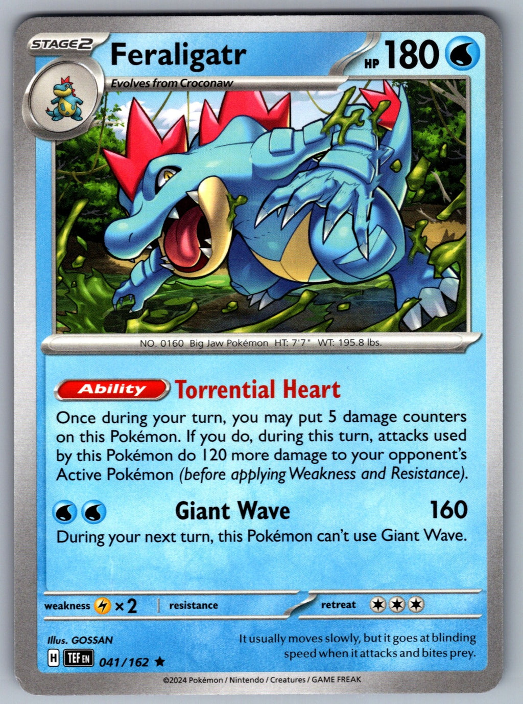 Feraligatr - Rare Deck Exclusives 041/162 NM 2016