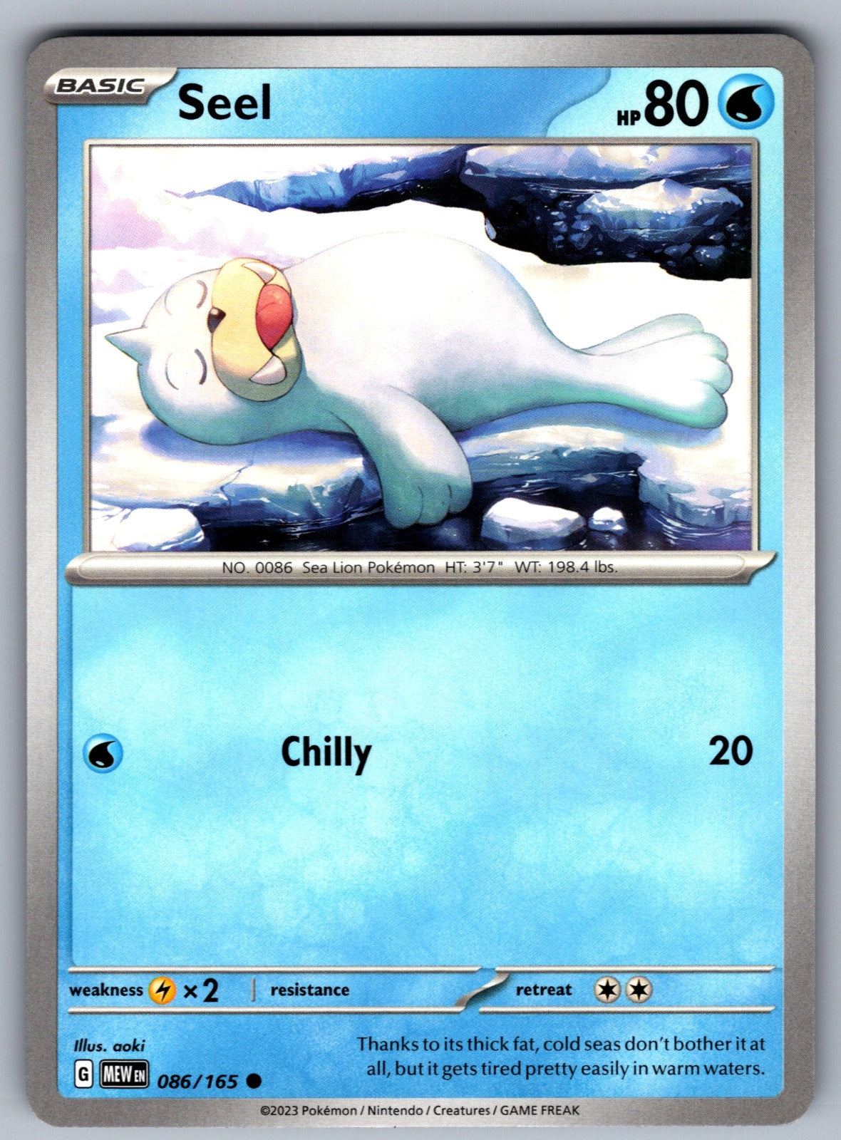 Seel Common SV: Scarlet & Violet 151 086/165 NM 2023