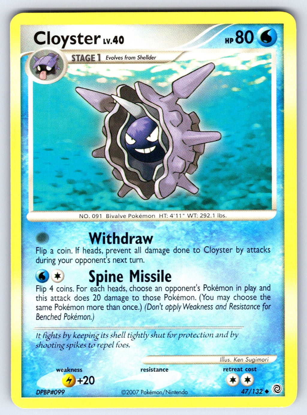 Cloyster Uncommon Secret Wonders 47/132 LP 2007