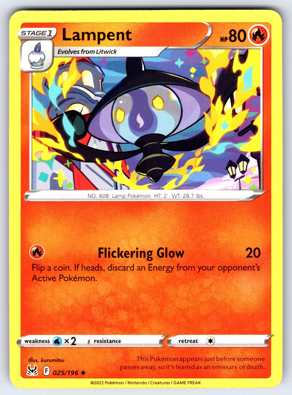 Lampent Uncommon Trick or Trade BOOster Bundle 2023 025/196 LP 2023