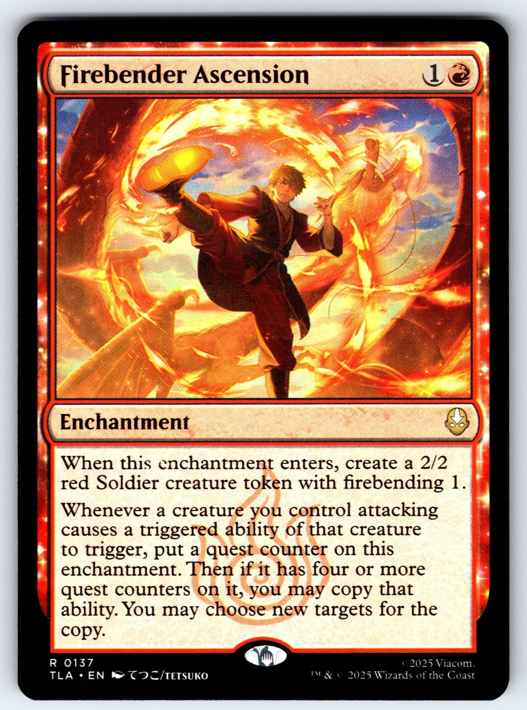 Firebender Ascension R Avatar: The Last Airbender 137 NM 2025
