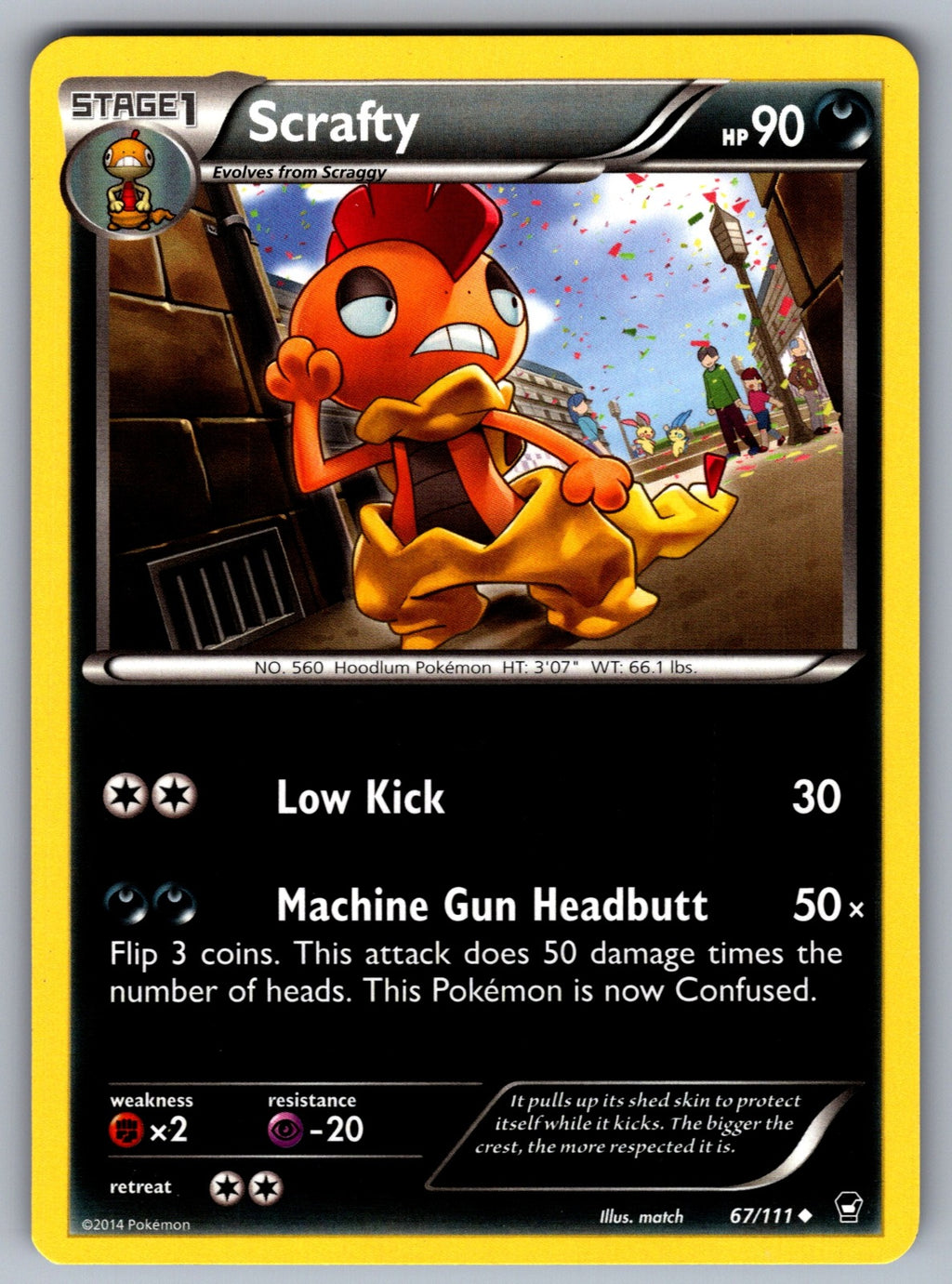 Scrafty Uncommon XY - Furious Fists 67/111 LP 2014