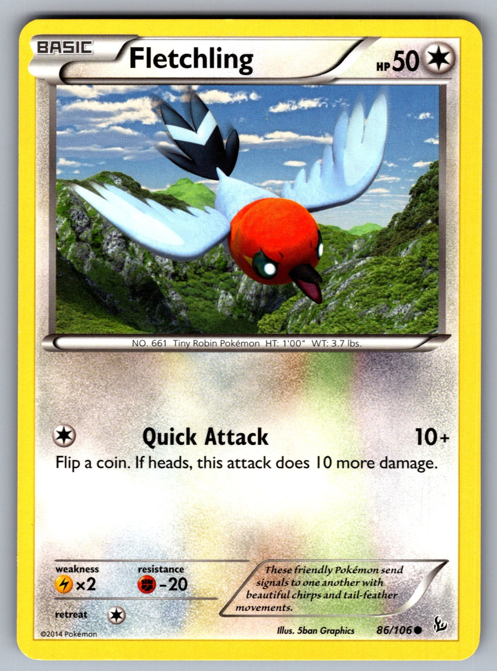 Fletchling Common XY - Flashfire 86/106 LP 2014