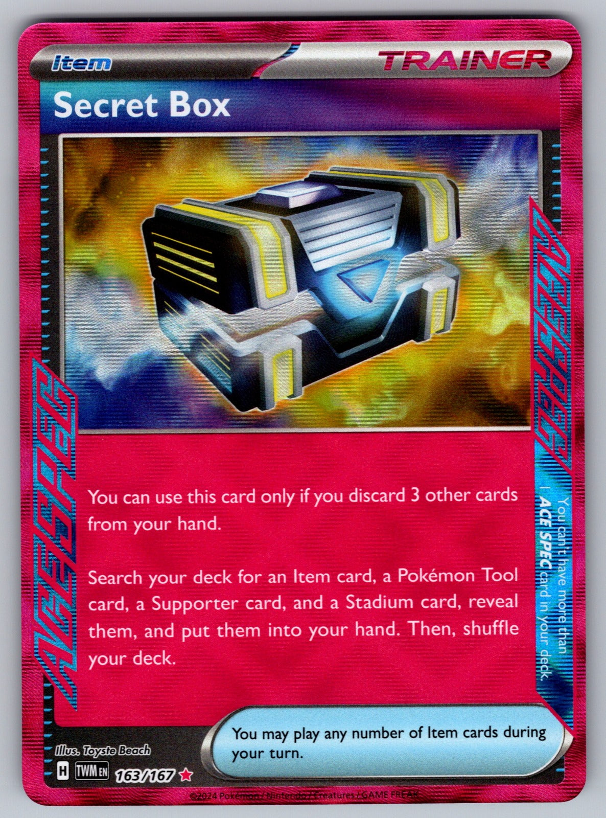 Secret Box Holo ACE SPEC Rare SV06: Twilight Masquerade 163/167 NM 2024