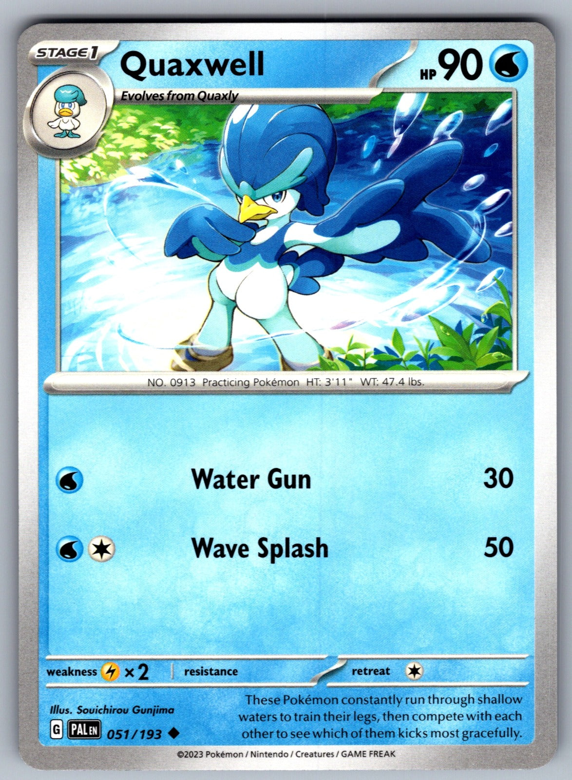 Quaxwell Uncommon SV02: Paldea Evolved 051/193 NM 2023