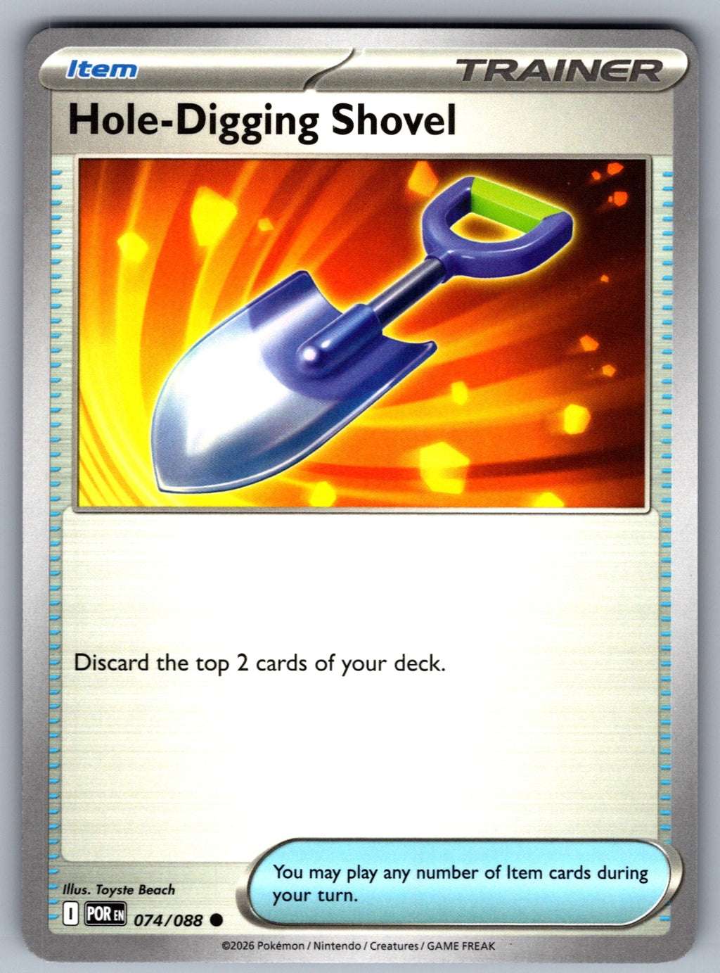 Hole-Digging Shovel Common ME03: Perfect Order 074/088 NM 2026