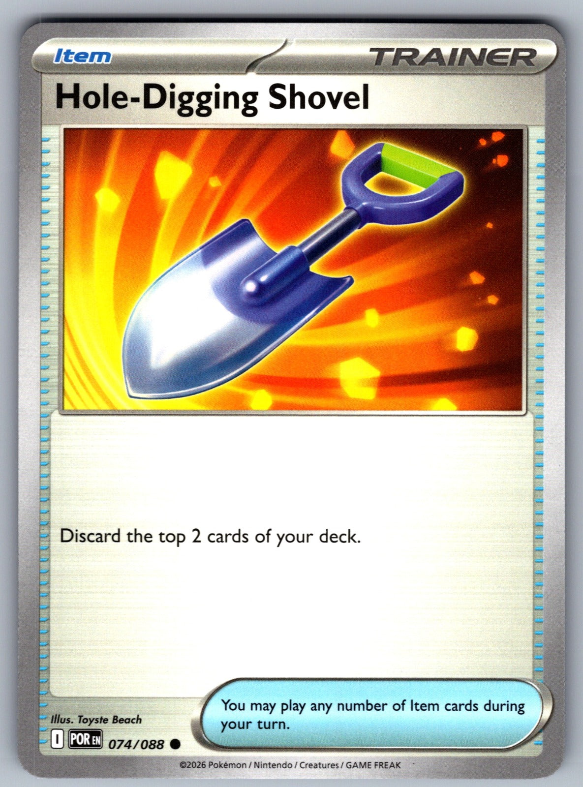 Hole-Digging Shovel Common ME03: Perfect Order 074/088 NM 2026