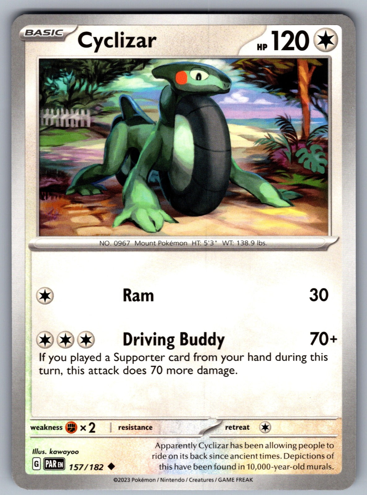 Cyclizar Uncommon SV04: Paradox Rift 157/182 NM 2023