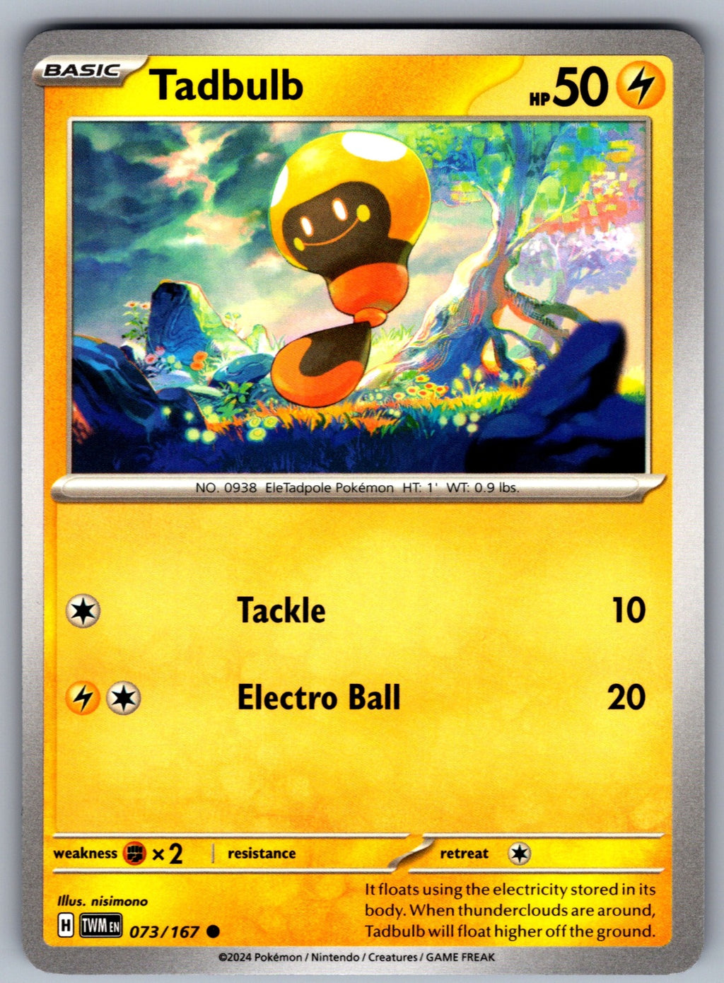 Tadbulb Common SV06: Twilight Masquerade 073/167 NM 2024
