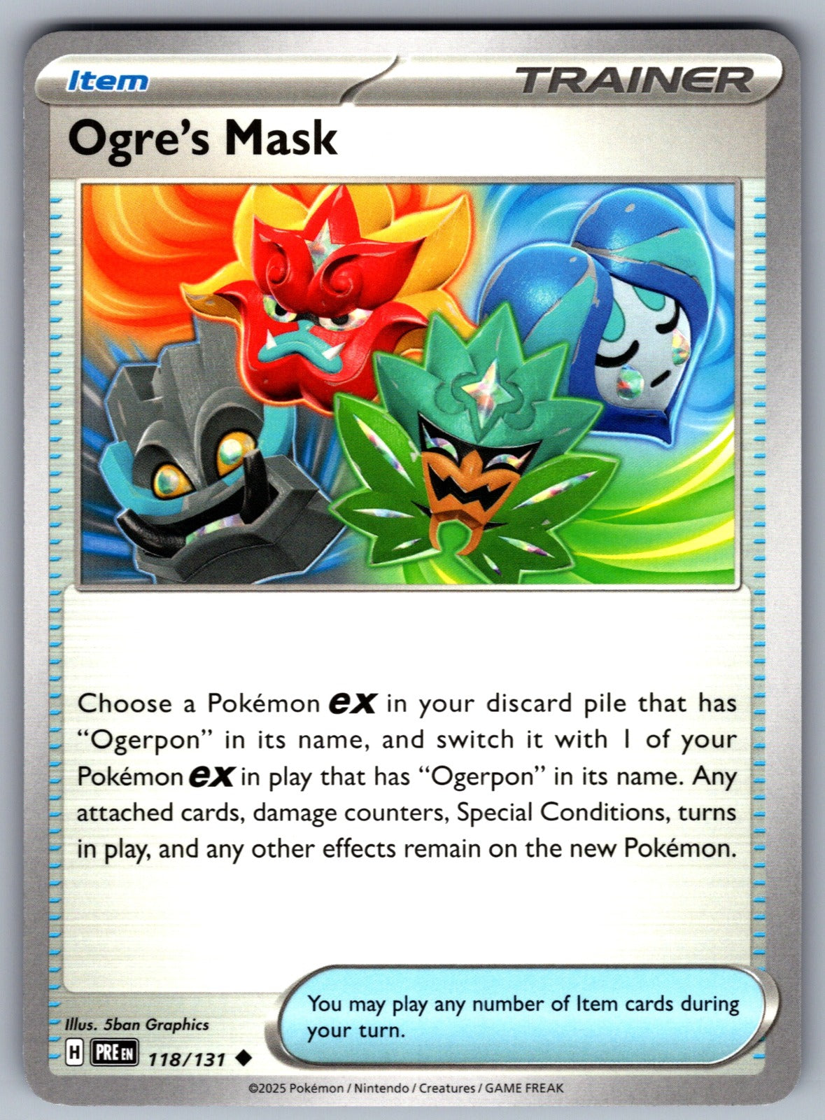Ogre's Mask Uncommon SV: Prismatic Evolutions 118/131 NM 2025